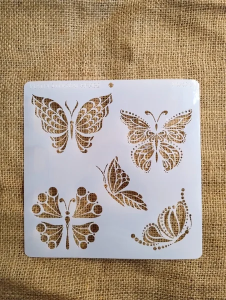 Stencil 20x20 Mariposas