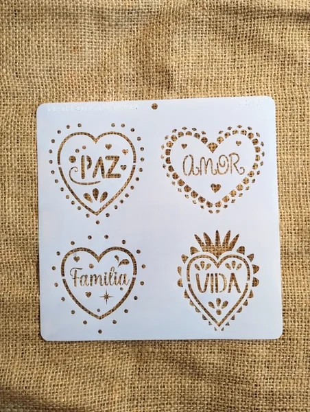 Stencil 20x20 Love