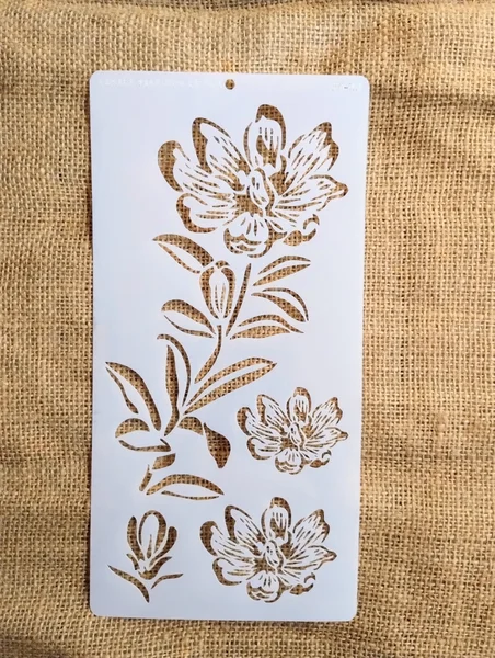 Stencil 15x30 Flores