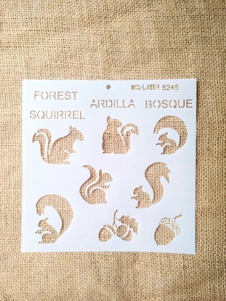 Stencil 20x20 Ardillas (MCL)