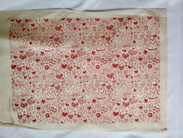 Lámina transfer Corazones rojos